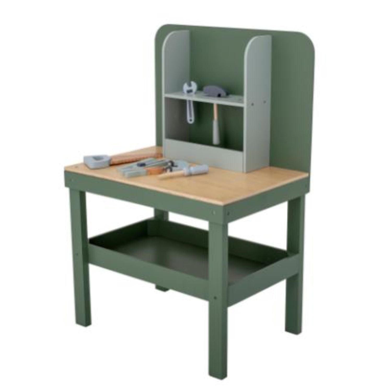 Bloomingville - Bubba Wooden Toy Workbench in Green - Scandibørn