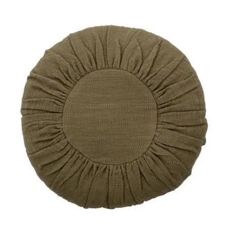 Bloomingville Circular Cotton Cushion in Green - Scandibørn