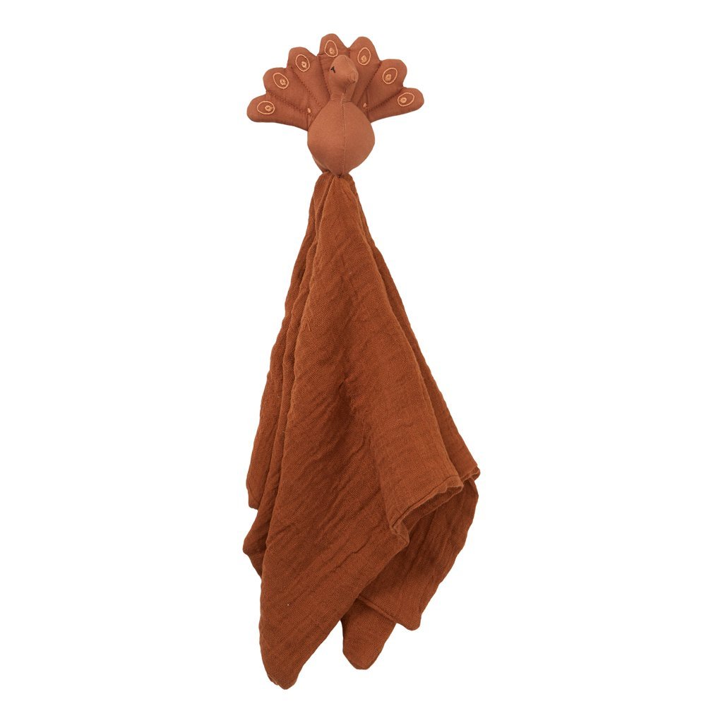 Cam Cam Copenhagen Peacock Cuddle Cloth in Caramel - Scandibørn