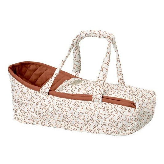 Cam Cam Doll's Carry Cot in Caramel Leaves