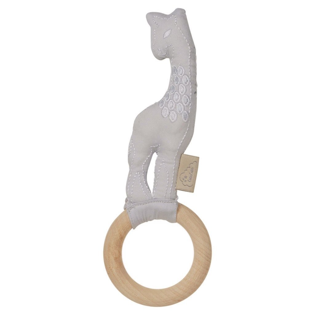 Cam Cam Giraffe Rattle - Classic Grey - Scandibørn