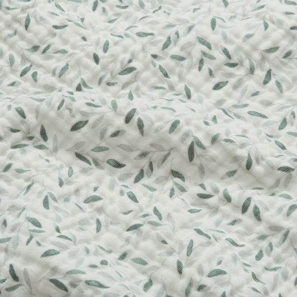 Cam Cam Muslin Blanket in Green Leaves - Scandibørn