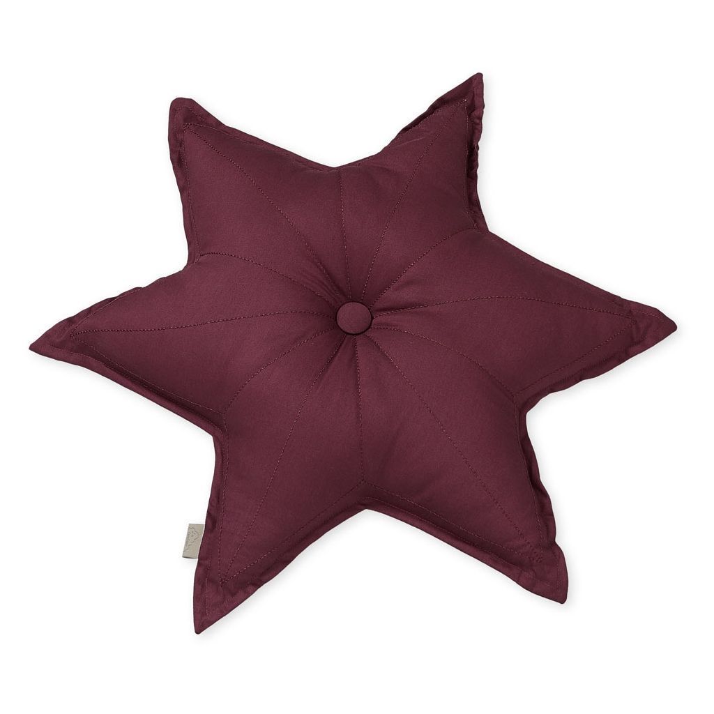 Cam Cam Star Cushion in Bordeaux - Scandibørn