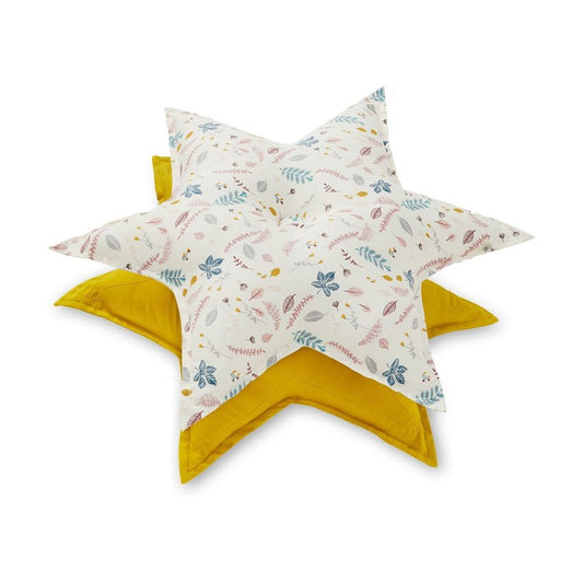 Cam Cam Star Cushion in Pressed Leaves Rose