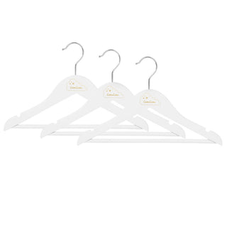 Cam Cam Wooden Clothes Hangers in White - Scandibørn