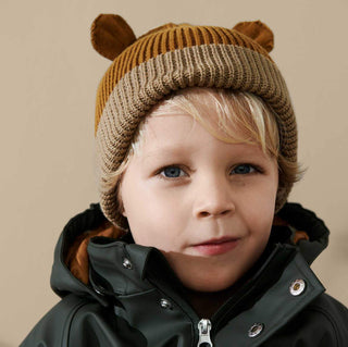 Liewood Gina Beanie - Golden Caramel Oat Mix