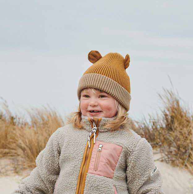 Liewood Gina Beanie - Golden Caramel Oat Mix