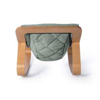 Charlie Crane Levo Baby Rocker in Beech and Aruba blue - Scandibørn