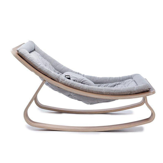 Charlie Crane Levo Baby Rocker in Beech and Sweet Grey - Scandibørn