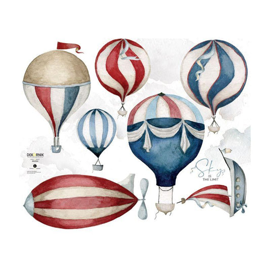 Dekornik Wall Stickers Set - The Sky's the Limit Balloons - Large - Scandibørn