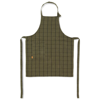 Ferm Living Adults Hale Apron in Green / Black - Scandibørn