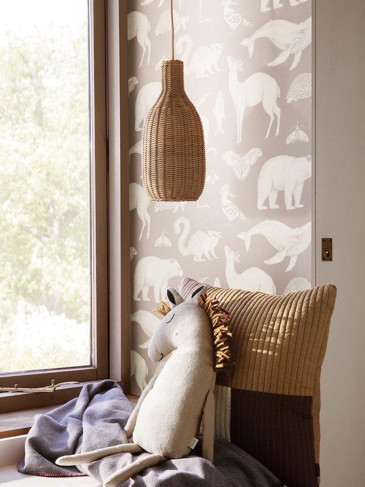 Ferm Living Braided Bottle Lampshade in Natural - Scandibørn