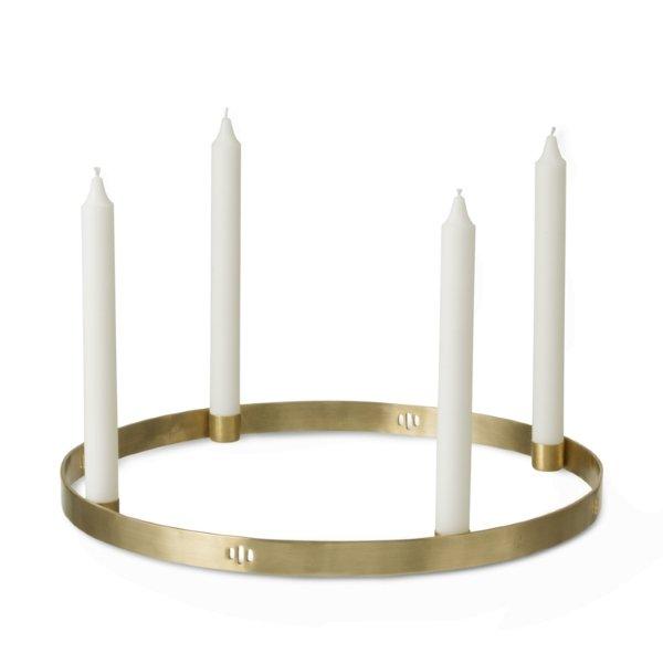 Ferm Living - Large Candle Holder Circle - Brass - Scandibørn