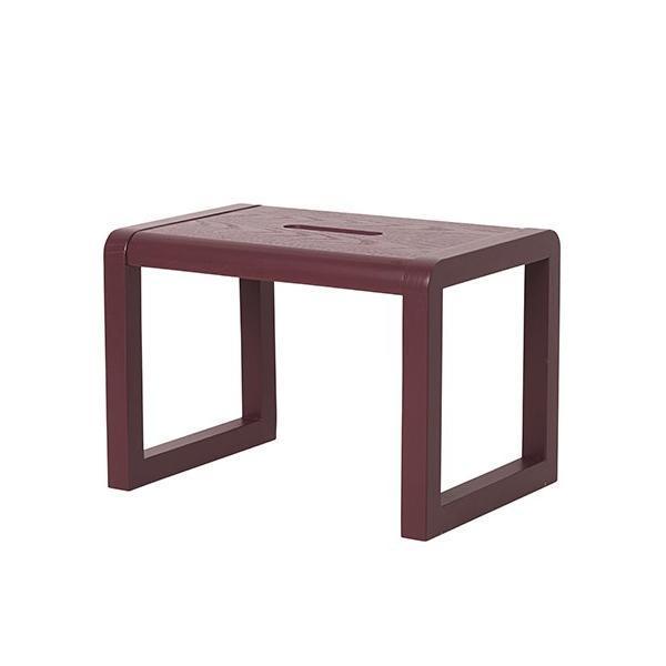 Ferm Living Little Architect Stool in Bordeaux - Scandibørn