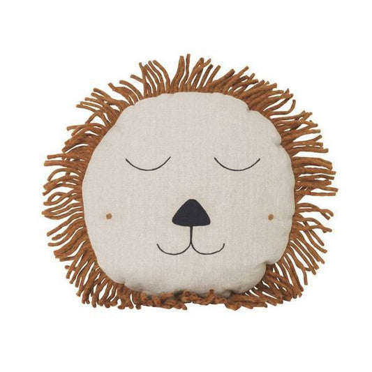 Ferm Living Safari Cushion Lion - Natural - Scandibørn