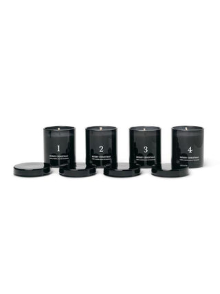 Ferm Living - Scented Advent Candles - Set of 4 in Black - Scandibørn