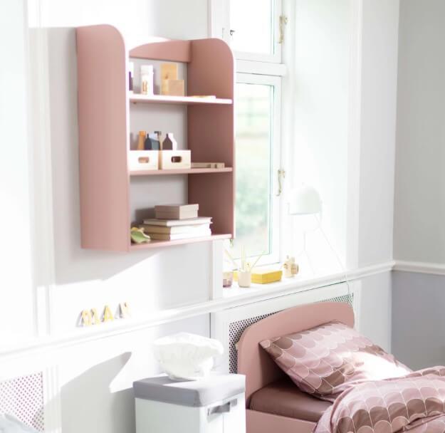 Flexa 3 Tier Wall Shelf in Light Rose - Scandibørn