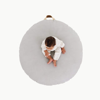 Gathre Large Circular Floor Cushion in Pewter - Scandibørn