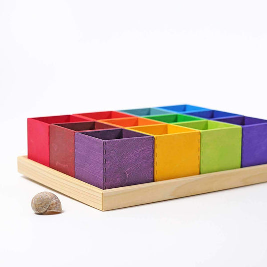 Grimm's 12 piece sorting helper Rainbow - Scandibørn