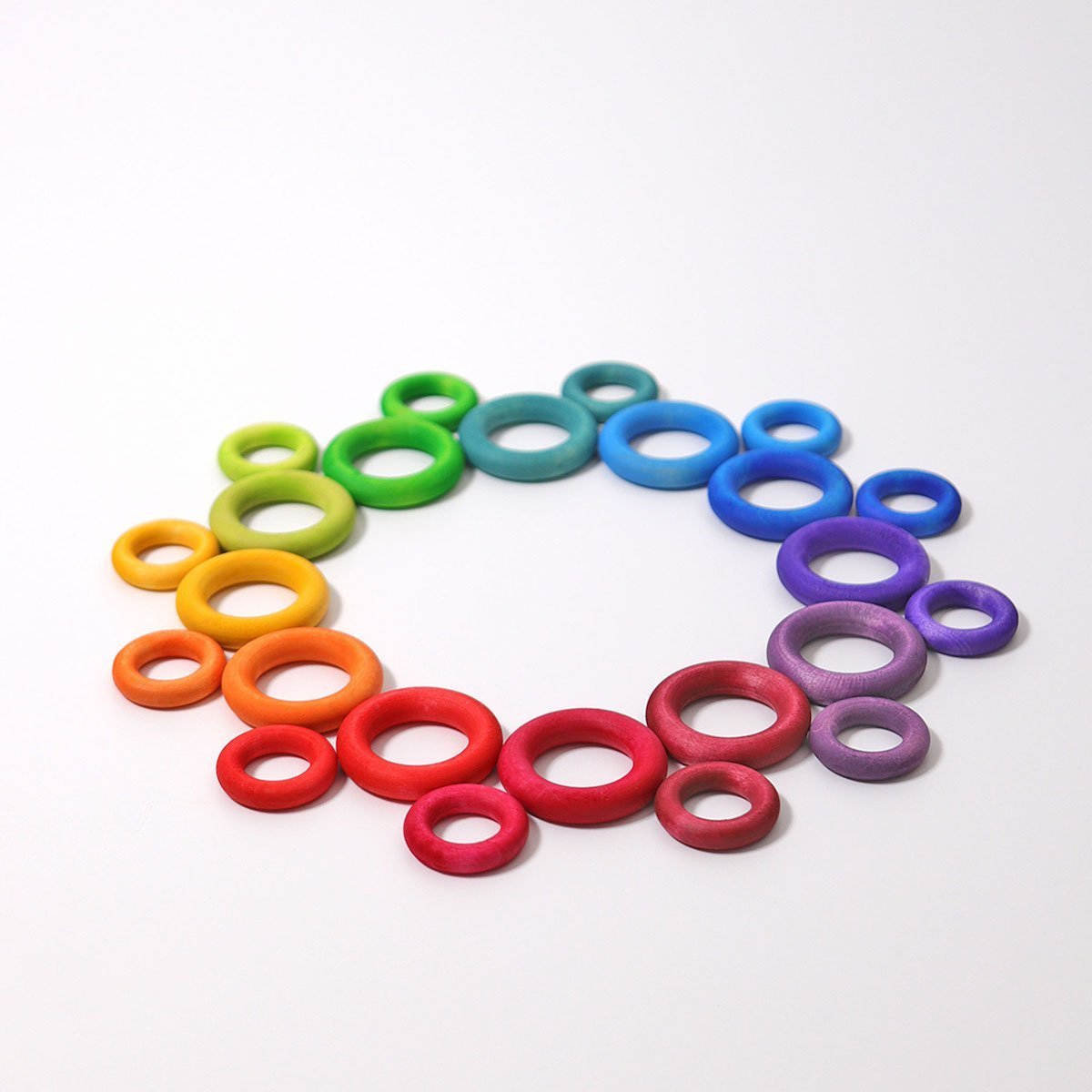 Grimm's Building Rings - Rainbow - Scandibørn