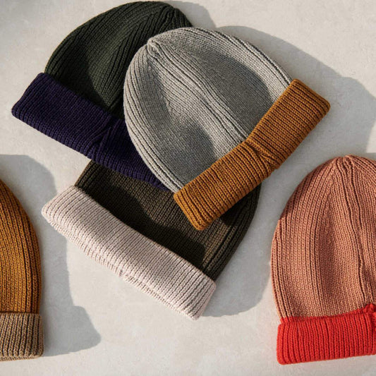 Liewood Ezra Beanie - Navy/Hunter Green Mix