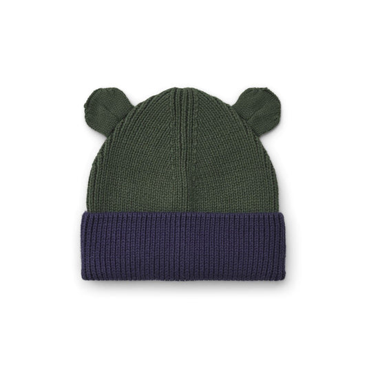 Liewood Gina Beanie - Navy/Hunter Green Mix