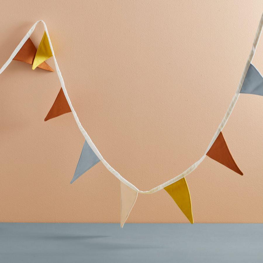 Kids Concept Bunting - Beige/Blue - Scandibørn