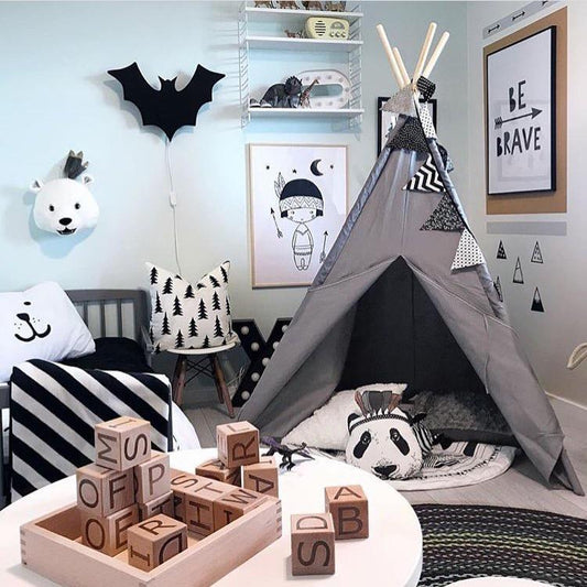 Kids Concept Play Tent in Grey
