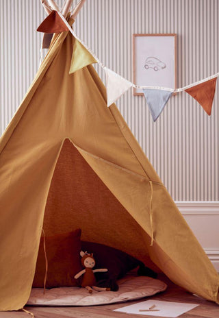 Kids Concept Tipi Tent in Yellow - Scandibørn