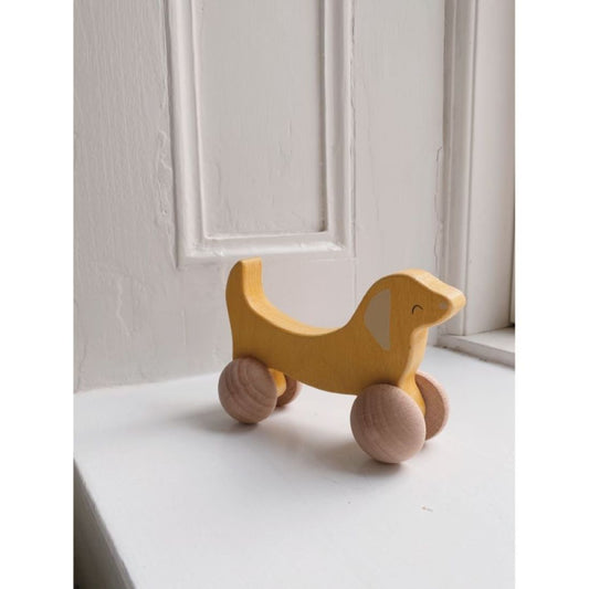 Konges Sløjd - Wooden Rolling Dog Toy - Scandibørn
