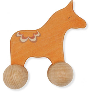 Konges Sløjd - Wooden Rolling Horse Toy - Scandibørn