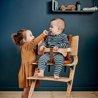 Leander High Chair with Safety Bar - Natural - Scandibørn