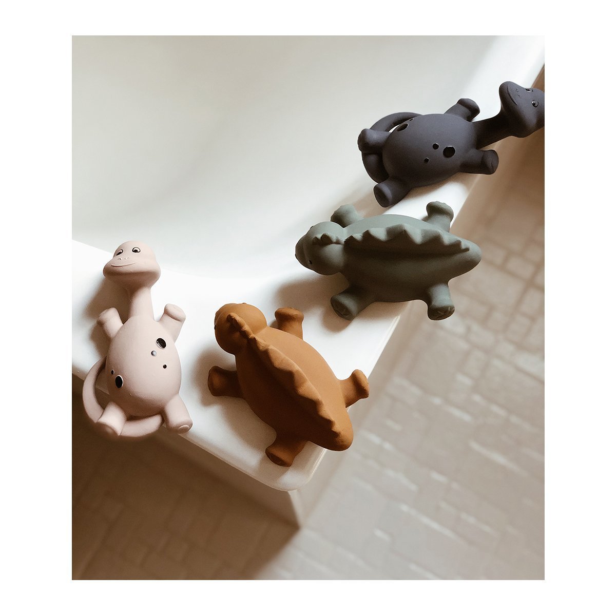 Liewood Algi Bath Toys Dino 2 Pack - Rose mix - Scandibørn