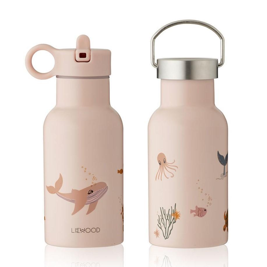 Liewood Anker Water Bottle - Sea Creature Rose Mix - Scandibørn