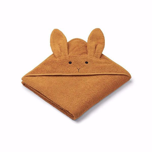Liewood Augusta Rabbit towel in Mustard