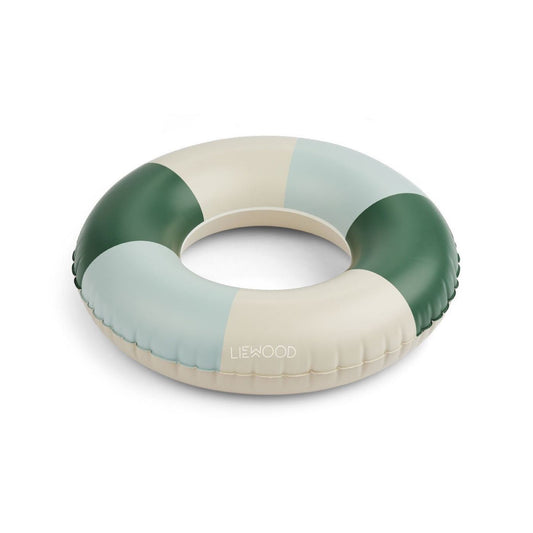 Liewood Baloo Swim Ring in Stripe - Garden Green/Sandy/Dove Blue
