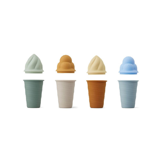 Liewood Bay Ice Cream Toy (4 pack) - Sky Blue Multi Mix - Scandibørn