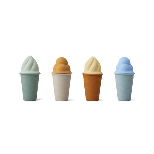 Liewood Bay Ice Cream Toy (4 pack) - Sky Blue Multi Mix - Scandibørn