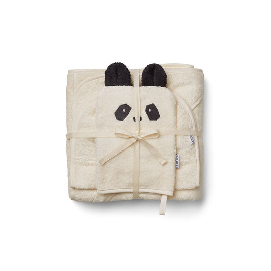 Liewood Cleo Terry Kids Pack in Panda Creme de la Creme