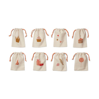 Liewood Darcey Dust Bag (8 pack) - Birthday Multi Mix - Scandibørn