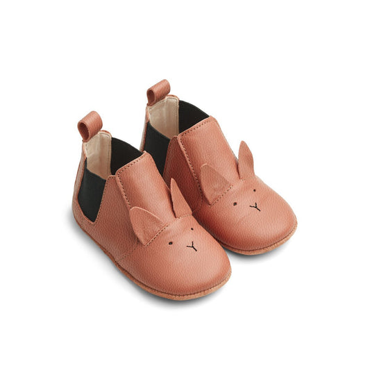 Liewood Edith Leather Slipper in Rabbit Tuscany Rose - Scandibørn