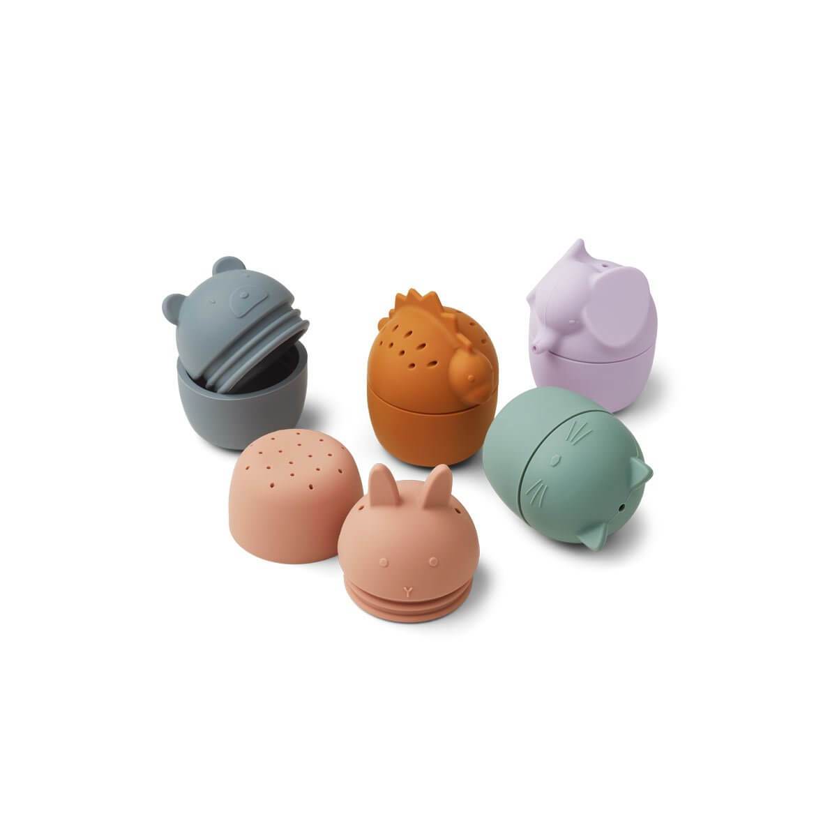 Liewood Gaby Bath Toys (5 pack) - Multi Mix - Scandibørn