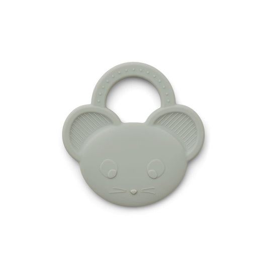 Liewood Gemma Teether - Mouse Dove Blue - Scandibørn