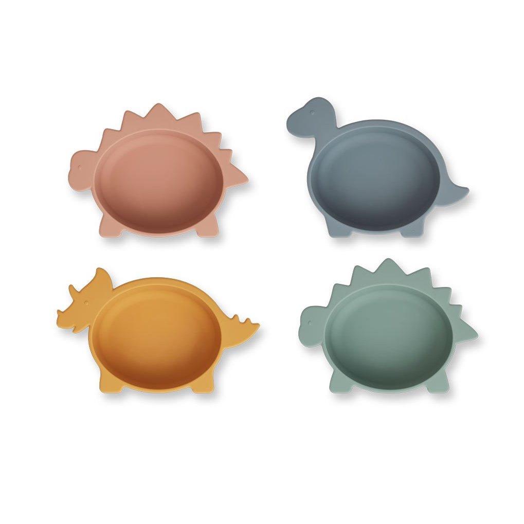 Liewood Iggy Bowls - Dino Multi Mix (Set of 4) - Scandibørn