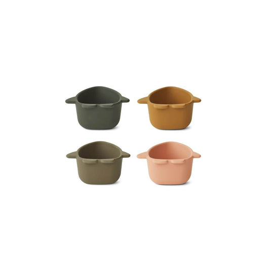 Liewood Malene Silicone Bowls - Space Multi Mix (Set of 4)