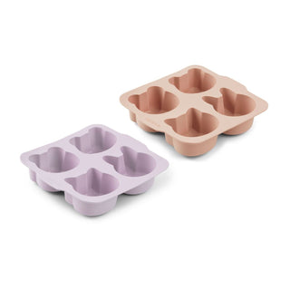 Liewood Mariam Cake Pan 2 Pack - Light Lavender Rose Mix - Scandibørn