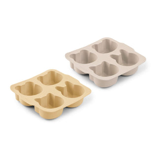 Liewood Mariam Cake Pan 2 Pack - Wheat Yellow Sandy Mix - Scandibørn