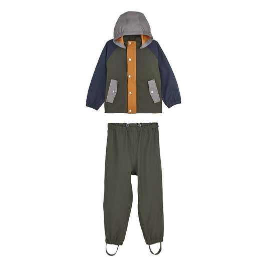 Liewood Parker Rainwear in Hunter Green Multi Mix (4-10Y) - Scandibørn