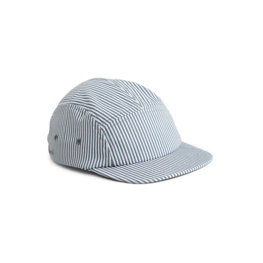 Liewood Rory Hat in Blue Wave/Creme de la Creme Stripe