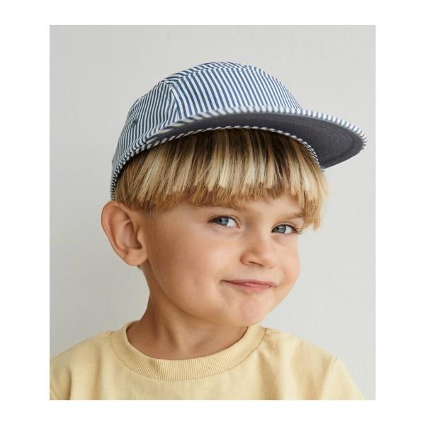 Liewood Rory Hat in Blue Wave/Creme de la Creme Stripe - Scandibørn